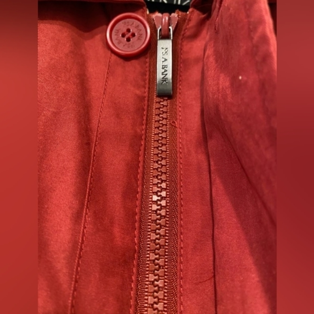 MENS JOS.‎ A. BANK RED ZIP-UP LINED/ INSULATED VEST JACKET SIZE XL - Picture 4 of 7